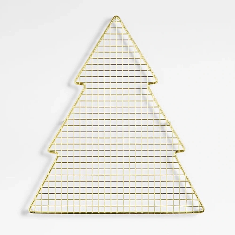 New! Crate&Barrel Brass Tree Shaped Cooling Rack